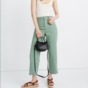Madewell Slim Emmett Wide-Leg Crop Pants